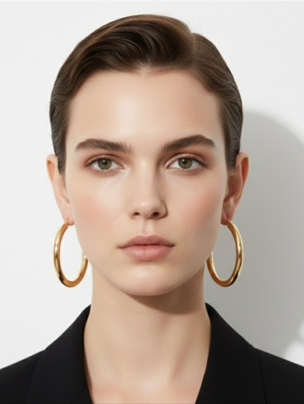 Gold Tone Bohemian Big Hoops Zinc Alloy NWT